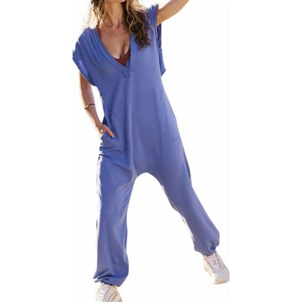 Free People Blue Jumpsuit